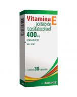 VITAMINA E 400MG SANDOZ COM 30 CÁPSULAS