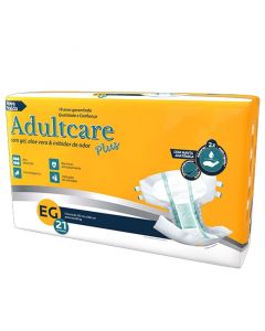 FRALDA ADULTCARE PLUS EG 21 UNIDADES