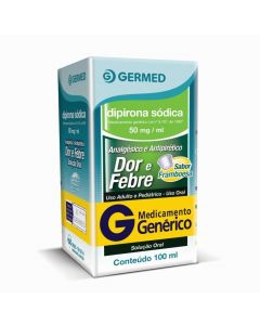 DIPIRONA SODICA 50MG GERMED SOLUCAO 100ML