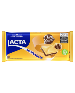 CHOCOLATE OURO BRANCO RECHEADOS 98G LACTA