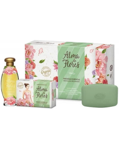 MEMPHIS ESTOJO ALMA DE FLORES ESSENCIAS 2 SABONETES + COLÔNIA 120ML 