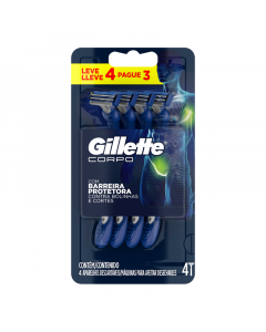 APARELHO PARA BARBEAR GILLETTE CORPO LEVE 4 PAGUE 3