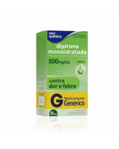 DIPIRONA 500MG 20ML NEO QUIMICA GENERICO