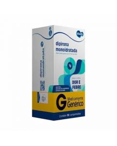 DIPIRONA MONOIDRATADA 1G COM 20 COMPRIMIDOS | EMS GENERICOS