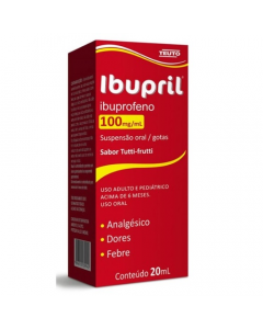 IBUPRIL 100MG/ML SUSPENSÃO ORAL GOTAS 20ML