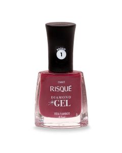 ESMALTE RISQUE DIAMOND GEL ROSA FLAMBADO 9,5ML