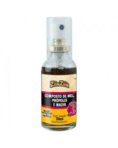 SPRAY COMPOSTO DE MEL,PROPOLIS E MALVA 30ML ZINZIN