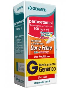 PARACETAMOL BEBÊ 100MG/ML GOTAS 15ML - GERMED 