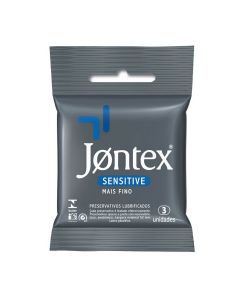 PRESERVATIVO JONTEX SENSITIVE COM 3 UNIDADES
