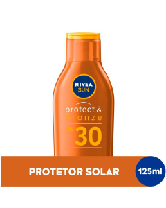 PROTETOR SOLAR NIVEA SUN PROTECT & BRONZE FPS30 COM 125ML