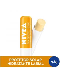 PROTETOR SOLAR HIDRATANTE LABIAL NIVEA SUN PROTECT ALTA PROTEÇÃO FPS 4,8G