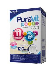 PURAVIT MULTI SUPLEMENTO VITAMÍNICO E MINERAL 120ML SOLUÇÃO ORAL