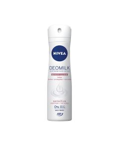 DESODORANTE AEROSOL ANTITRANSPIRANTE NIVEA FEMININO DEOMILK BEAUTY ELIXIR SENSITIVE COM 150ML