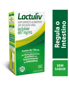 SUPLEMENTO ALIMENTAR LACTULIV 667MG/ML SOLUÇÃO ORAL SEM SABOR 120ML