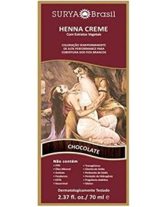 TINTURA HENNA SURYA CREME CHOCOLATE COM 70ML 