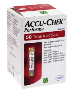 TIRAS PARA GLICEMIA ACCU-CHEK PERFORMA COM 50 TIRAS