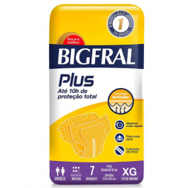 Fralda Descartável Bigfral Regular Plus G 7 Unidades - Drogaria