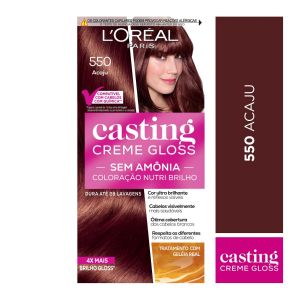 TINTA DE CABELO SEMI PERMANENTE CASTING CREME GLOSS L’ORÉAL PARIS 550 ACAJU