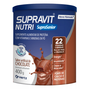 SUPLEMENTO ALIMENTAR EM PÓ SUPRAVIT SABOR CHOCOLATE COM 400G