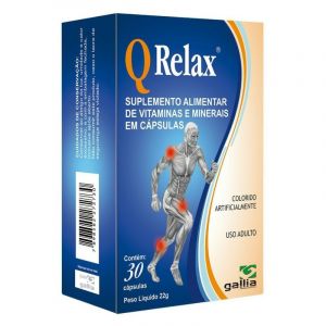 SUPLEMENTO ALIMENTAR GALLIA Q RELAX 30 CÁPSULAS