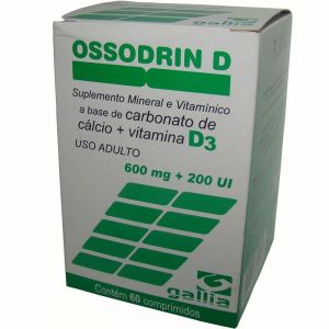 OSSODRIN D 600MG 200UI COM 60 COMPRIMIDOS - GALLIA