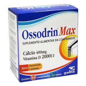 OSSODRIN MAX 400MG 2000UI COM 60 COMPRIMIDOS REVESTIDOS GALLIA