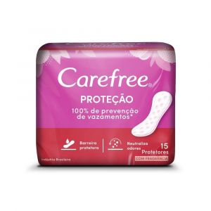 PROTETOR DIÁRIO CAREFREE PROTEÇÃO COM PERFUME COM 15 UNI
