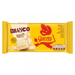 BARRA DE CHOCOLATE BRANCO GAROTO 80G