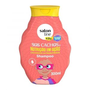 SHAMPOO SALON LINE SOS CACHOS KIDS NUTRIçãO EM AÇÃO 300ML