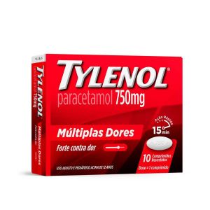 TYLENOL PARACETAMOL 750MG COM 10 COMPRIMIDOS