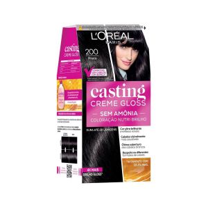 TINTA DE CABELO SEMI PERMANENTE CASTING CREME GLOSS L’ORÉAL PARIS 200 PRETO