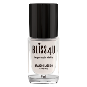 ESMALTE BLISS4U BRANCO CLÁSSICO CREMOSO 9ML