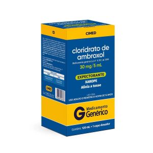 CLORIDRATO DE AMBROXOL PEDIÁTRICO 30MG/5ML XAROPE 120ML CIMED GENÉRICO