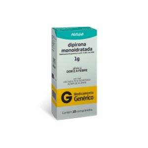 DIPIRONA MONOIDRATADA 1G COM 10 COMPRIMIDOS NATULAB