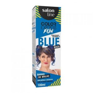 TONALIZANTE COLOR EXPRESS FUN BLUE ROCK SALON LINE COM 100G