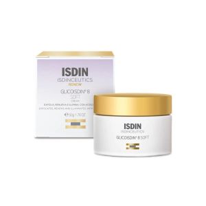 CREME FACIAL EFEITO PEELING ISDINCEUTICS GLICOISDIN 8 SOFT COM 50G