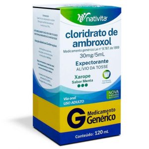 CLORIDRATO DE AMBROXOL 30MG/5ML, CAIXA COM 1 FRASCO COM 100ML DE XAROPE ADULTO