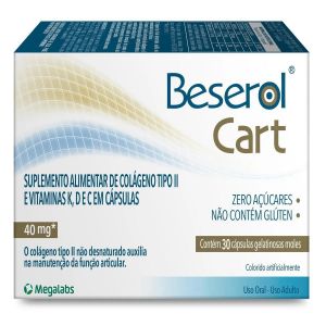 BESEROL CART SUPLEMENTO ALIMENTAR 40MG COM 30 CÁPSULAS