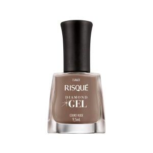 ESMALTE RISQUÉ DIAMOND GEL COURO NUDE COM 9,5ML