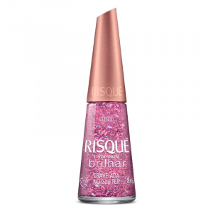 ESMALTE RISQUÉ LIVRE PARA BRILHAR CRAVEJADA NO GLITTER 8ML