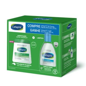 KIT CETAPHIL GEL CREME RÁPIDA ABSORÇÃO 453G + LOÇÃO DE LIMPEZA 120ML