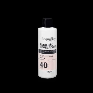 EMULSAO REVELADORA ACQUAFLORA 40VOL 120ML AGUA OXIGENADA