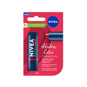 PROTETOR LABIAL NIVEA HIDRA COLOR VERMELHO 