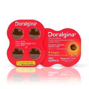 DORALGINA CAF COM 4 DRAGEAS