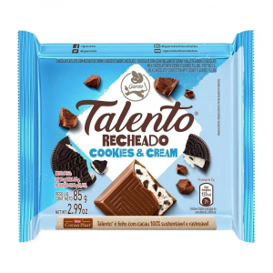 CHOCOLATE TALENTO COOKIES & CREAM COM 90G