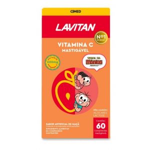LAVITAN VITAMINA C  MASTIGAVEIS SABOR MAÇÃ 60CPR