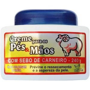 CREME PES E MAOS SEBO DE CARNEIRO 240G 