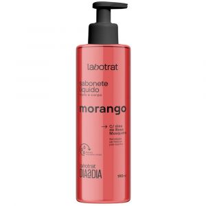 SABONETE LÍQUIDO ROSTO CORPO MORANGO HIDRATA LABOTRAT 190ML