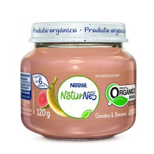 PAPINHA ORGÂNICA NESTLÉ GOIABA E BANANA COM 120G