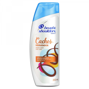 SHAMPOO HEAD E SHOULDERS CACHOS HIDRATADOS COM ÓLEO DE CÔCO  200ML